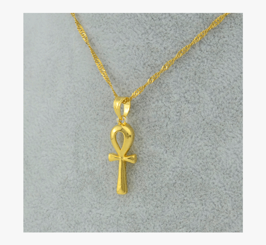 Gold Ankh Chain 24 K, HD Png Download