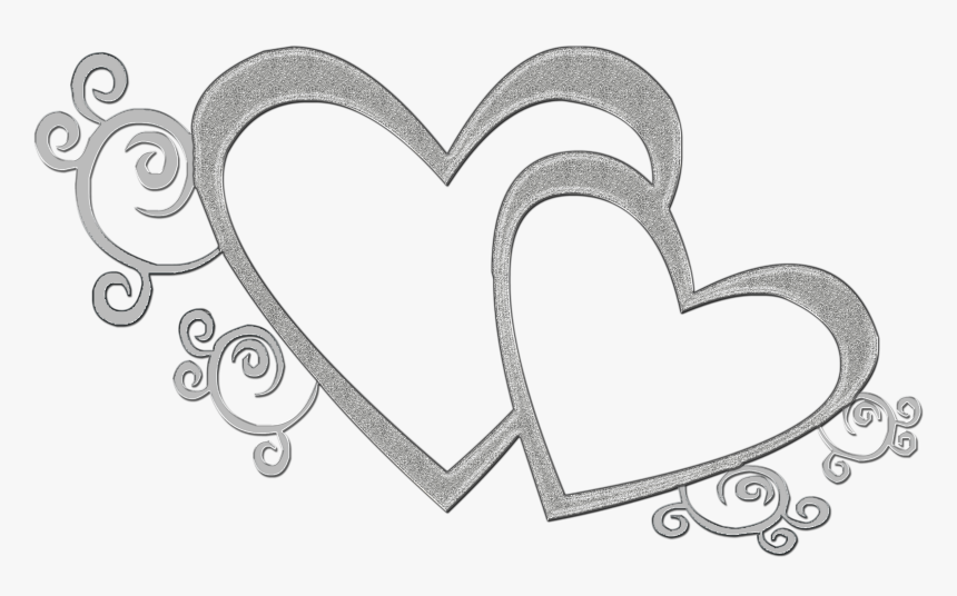 White Hearts Png, Transparent Png