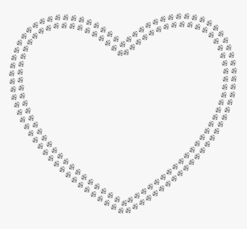 White Diamond Heart Png Clipart - Maple Leaf In Circle, Transparent Png