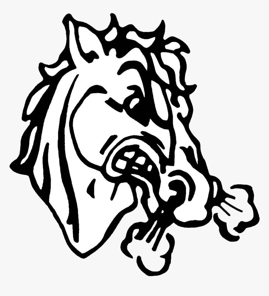 Visual Arts Denver Broncos Line Art Clip Art - Beaver Brae Broncos, HD Png Download