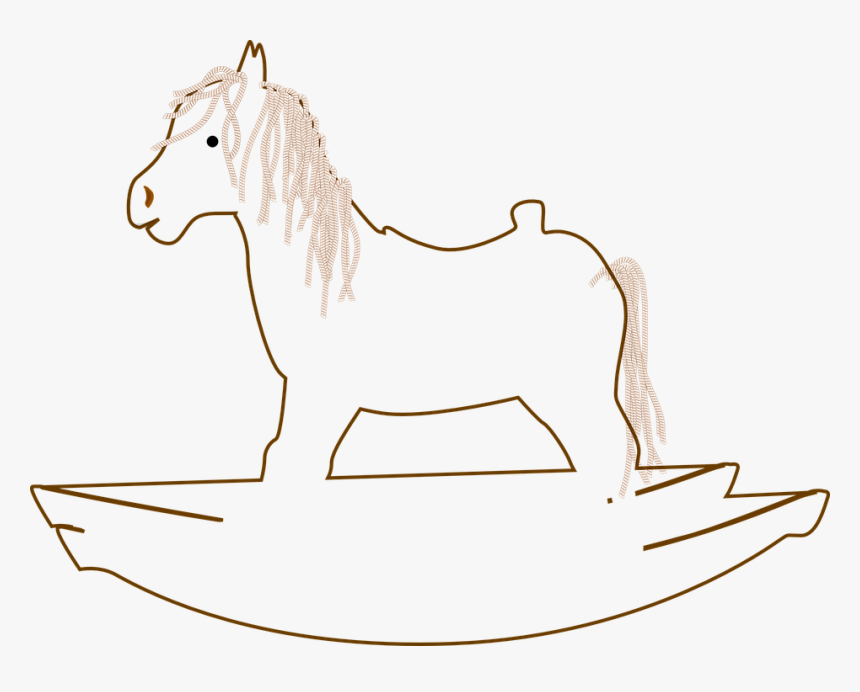 Rocking Horse, Toy, Rock, Horse, Vintage, Wooden - Rocking Horse Clip Art, HD Png Download