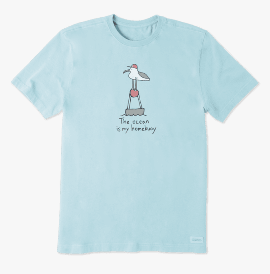 Life Is Good Men S The Ocean Is My Homebuoy Crusher - Active Shirt, HD Png Download