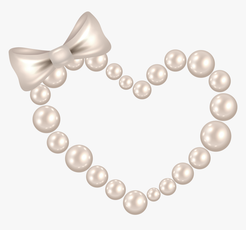 Pearl Heart Clip Art, HD Png Download