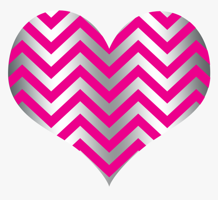 Hearts Clipart Pink Sparkle - Black And White Chevron Floor, HD Png Download