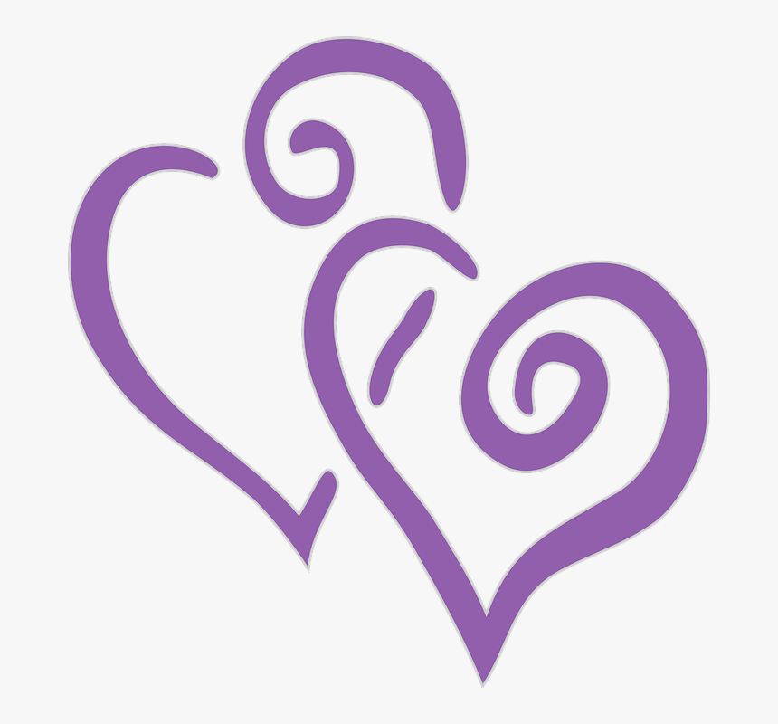 Purple Love Png - Clipart 60th Wedding Anniversary, Transparent Png