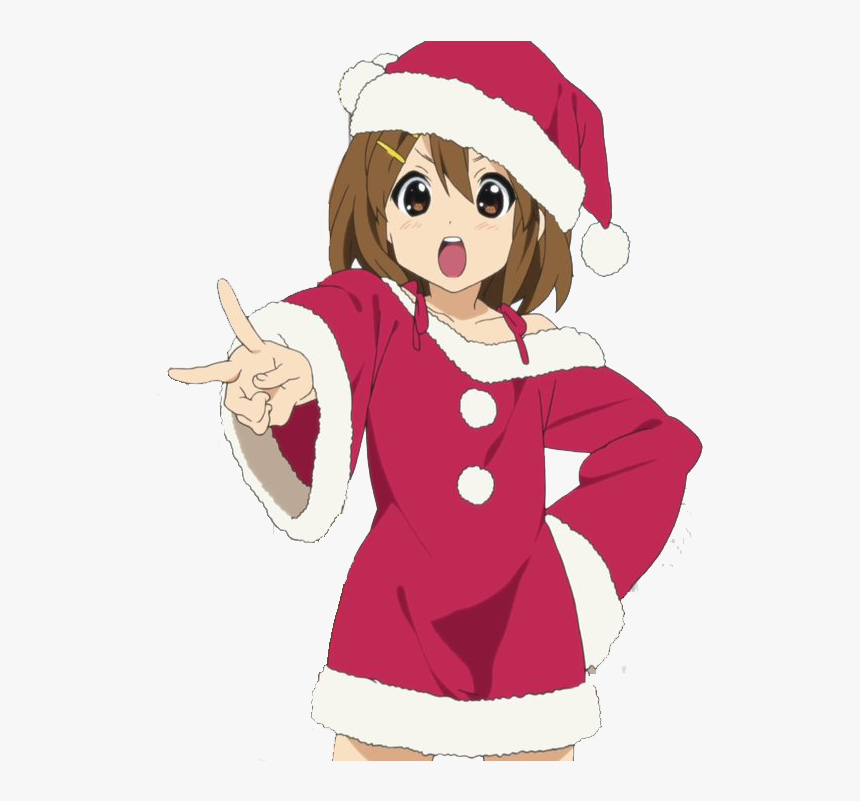 Christmas Pug Dog Transparent Background - K On Yui Christmas, HD Png Download