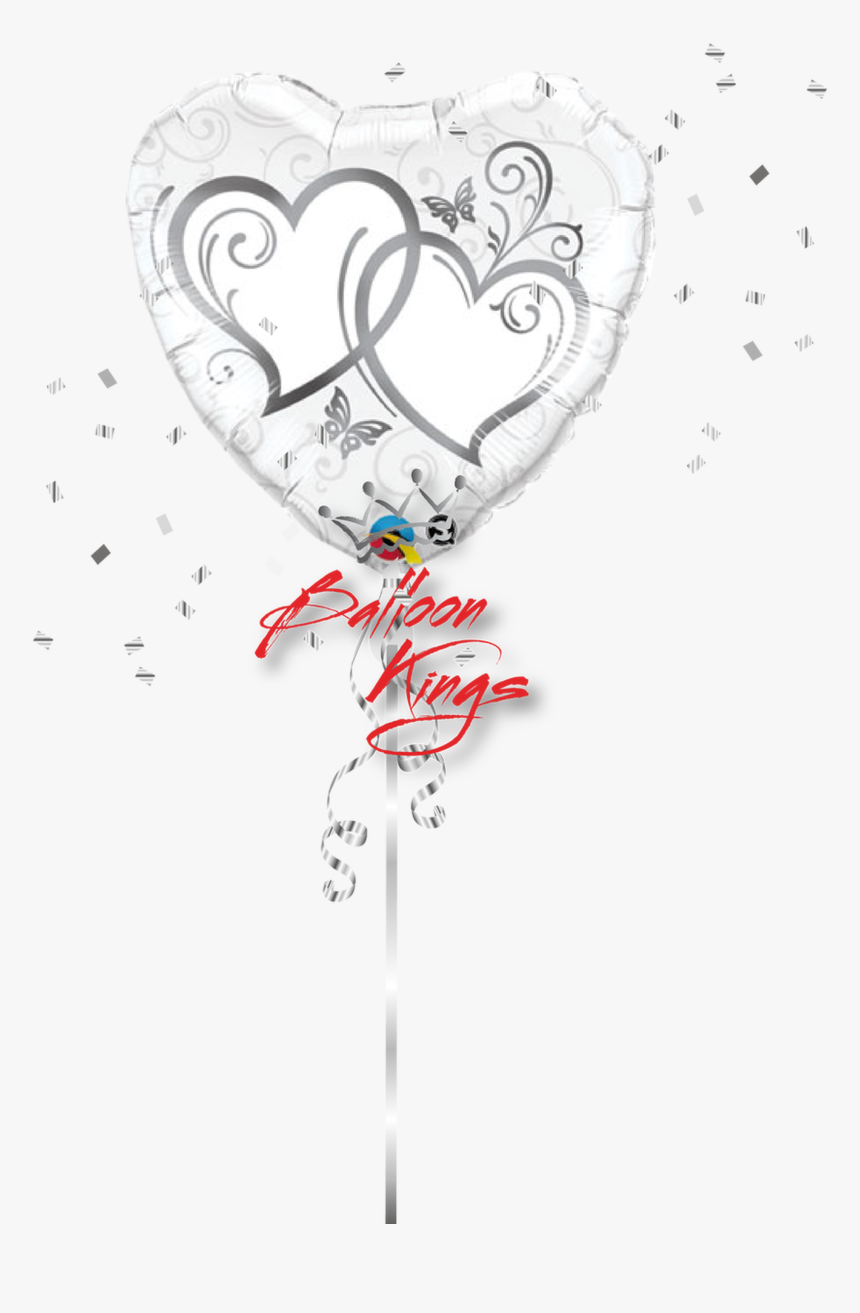 Entwined Silver Hearts - De Boda Dibujos, HD Png Download