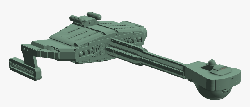 Klingon D7 K Tinga-class Battlecruiser - Klingon Battle Cruiser On Transparent, HD Png Download