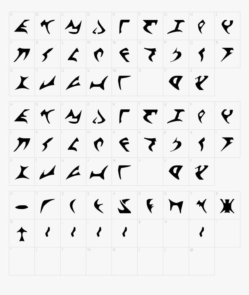 Transparent Klingon Png - Klingon Font, Png Download