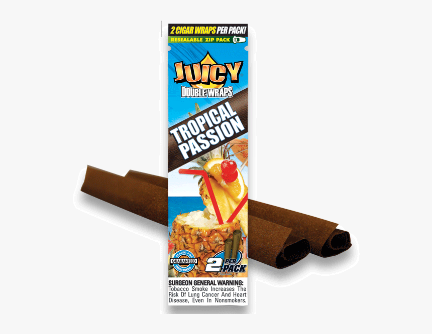 Jj Passion With Blunts - Juicy Hemp Tropical Passion Wraps, HD Png Download