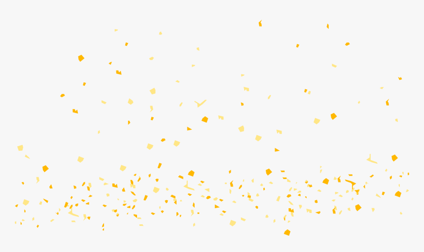 Kick Butts Generation - Yellow Confetti Transparent Background Png, Png Download
