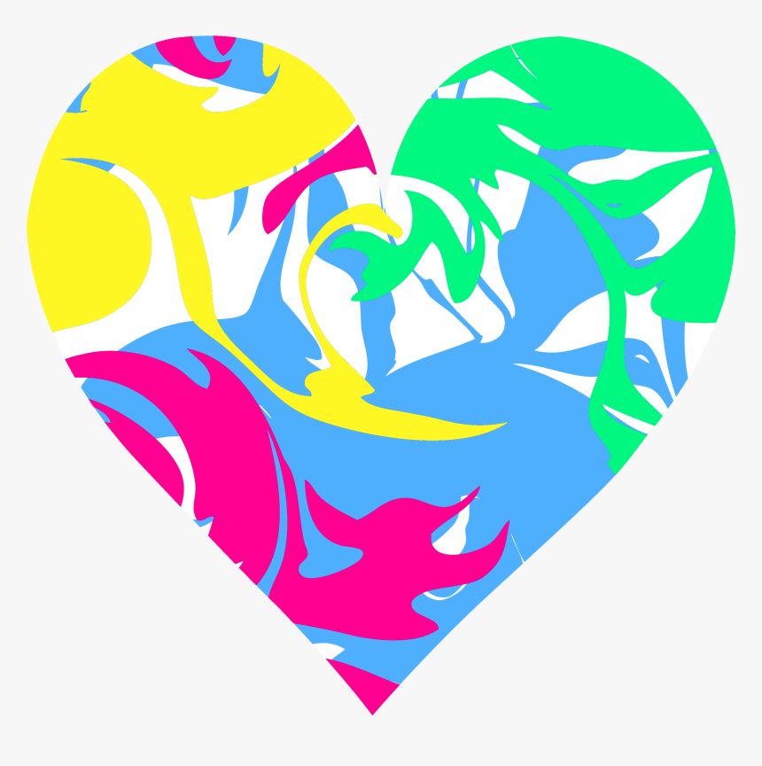 Colors Clipart Silver - Transparent Colorful Heart Clipart, HD Png Download