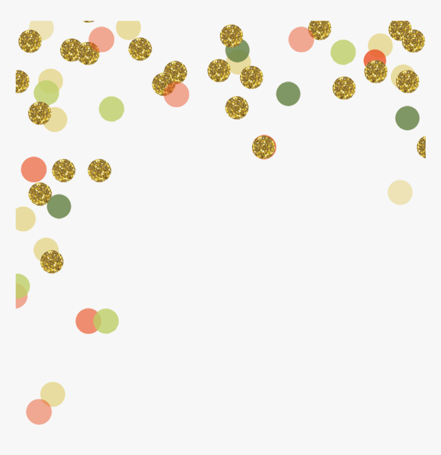 Pink And Gold Dots Png, Transparent Png