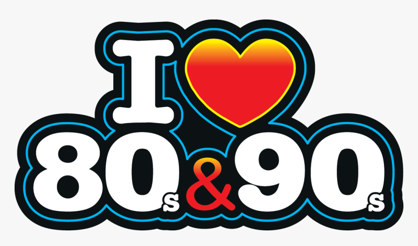 I Love The 80s Logo Png - Love 80 Y 90, Transparent Png
