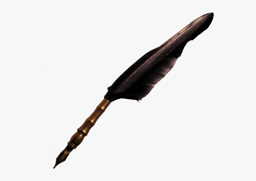 Edgar Allan Poe S Quill Pen And Notebook - Quill Pen Transparent Background, HD Png Download