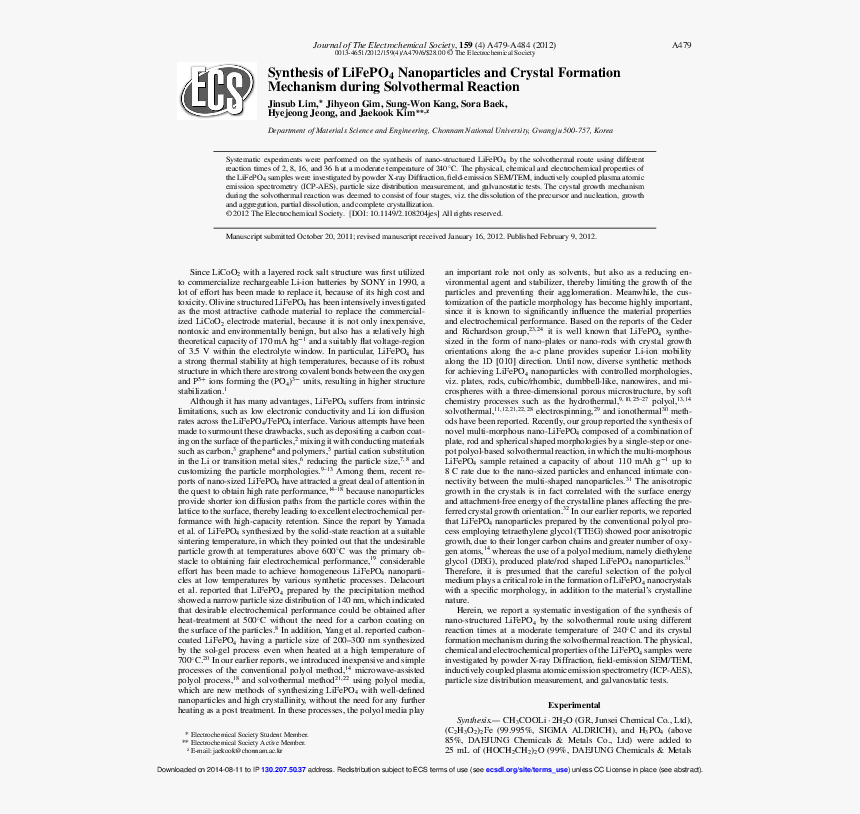 Electrochemical Society, HD Png Download