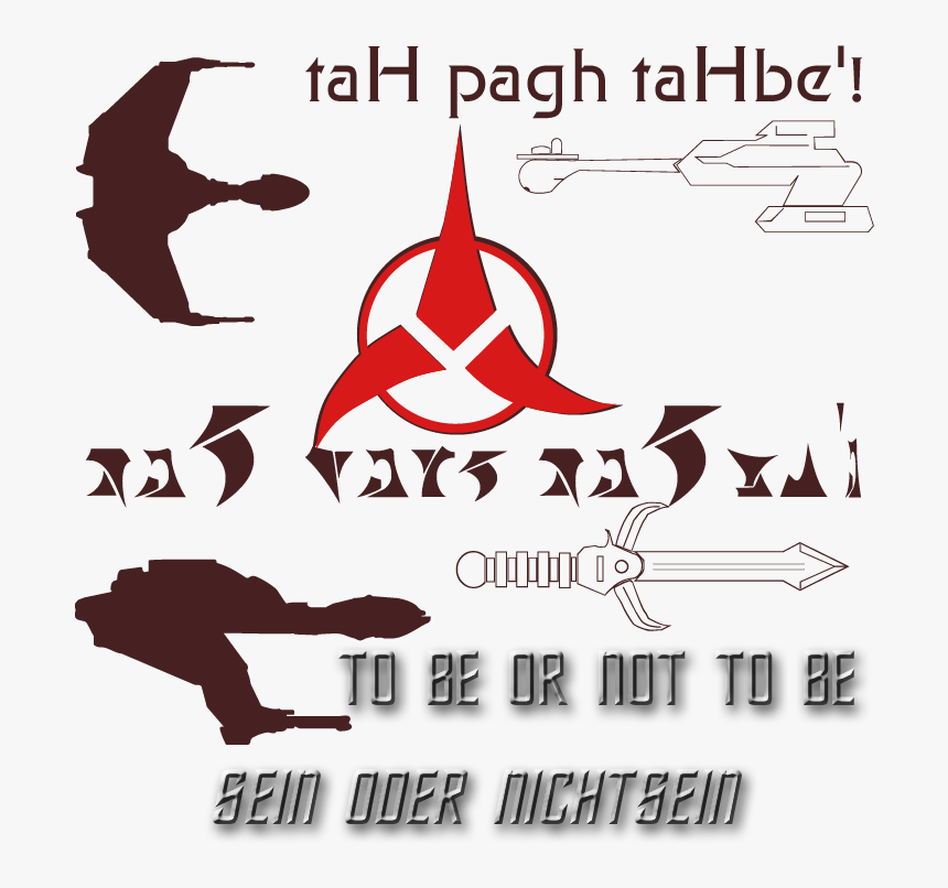 Klingon Sein Oder Nichtsein - Klingon, HD Png Download