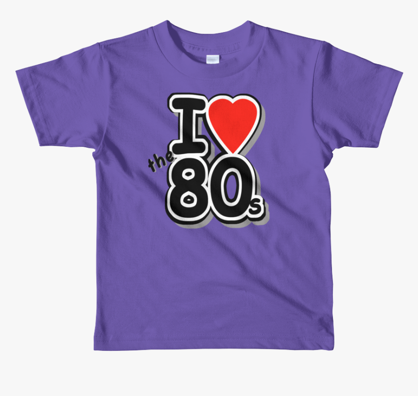 I Love The 80 S Short Sleeve Kids T-shirt - Heart, HD Png Download
