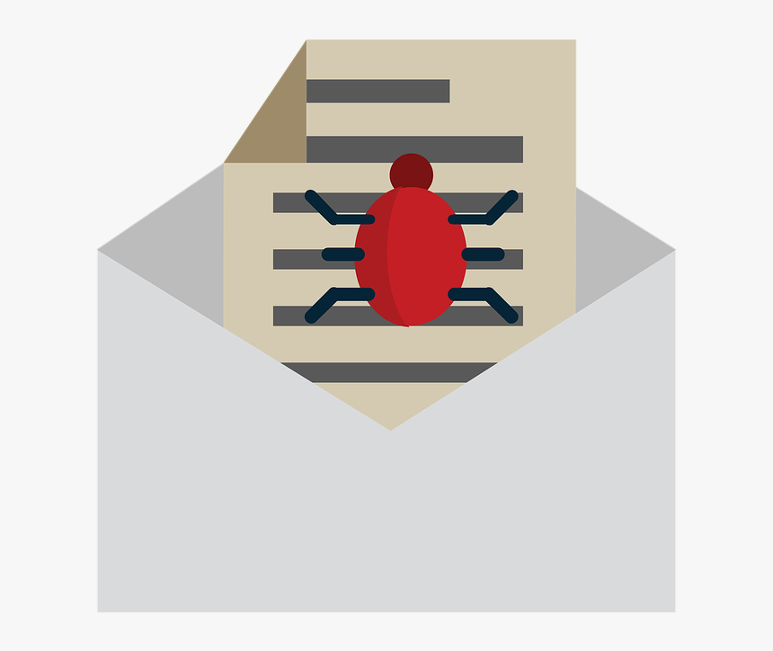 Email With Virus Png, Transparent Png