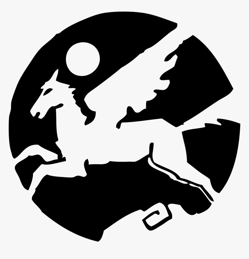 Pegasus, Flying Horse, Mythical Creature - Lambang Kuda Terbang, HD Png Download