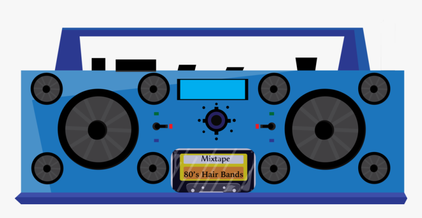 Transparent 80 S Boombox Clipart - Retro Props Png, Png Download