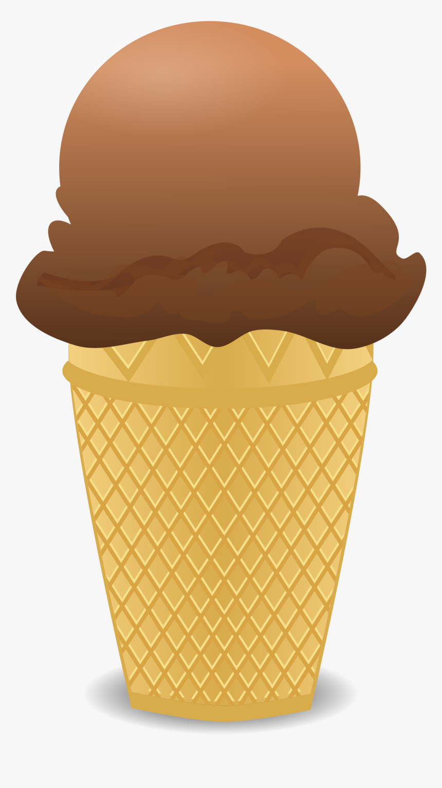 Dairy Product,ice Cream Cone,cup - Chocolate Ice Cream Vector Png, Transparent Png