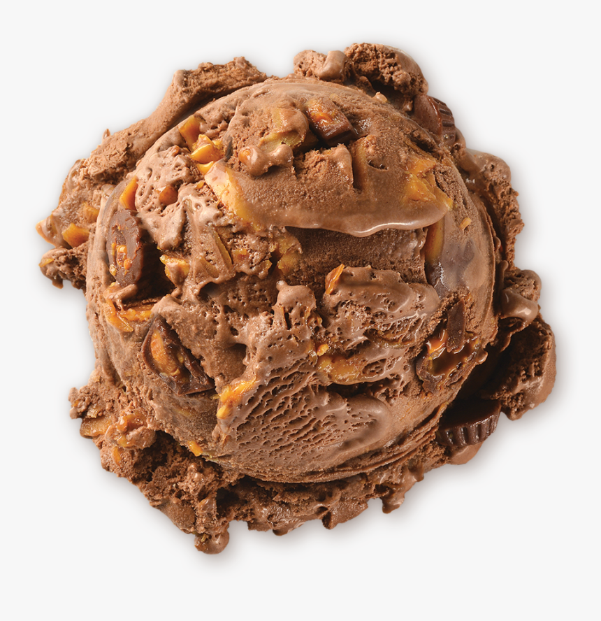 Homemade Brand Milk Chocolate Peanut Butter Cup Ice - Transparent Background Chocolate Ice Cream Png, Png Download