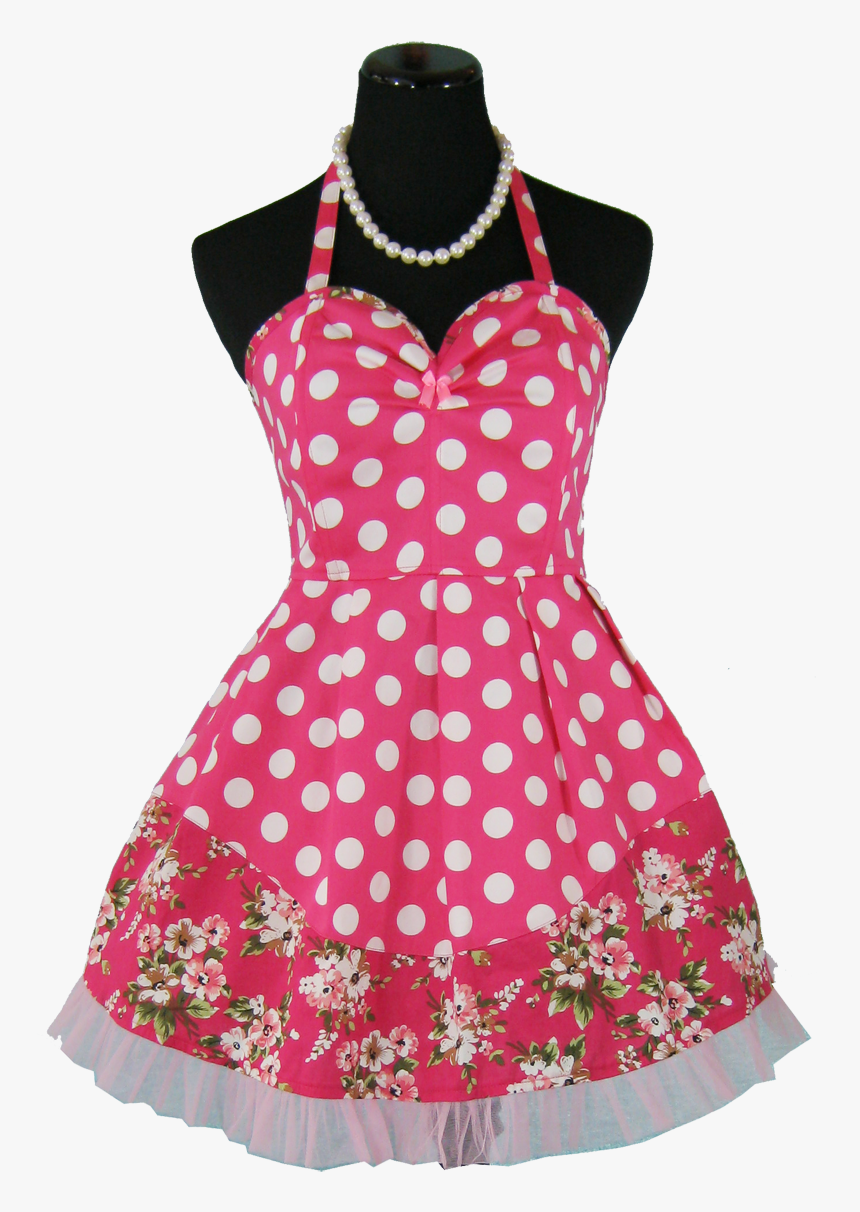 Pretty In Pink Apron - Robe À Gros Pois, HD Png Download