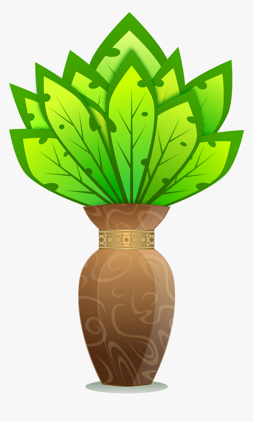 Free Plant In Vase Clip Art - Office Plant Clipart Png, Transparent Png