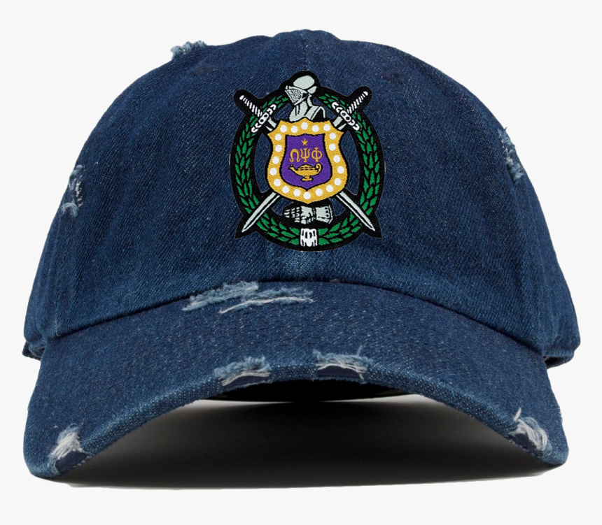 Blank Distressed Denim Dad Hat, HD Png Download