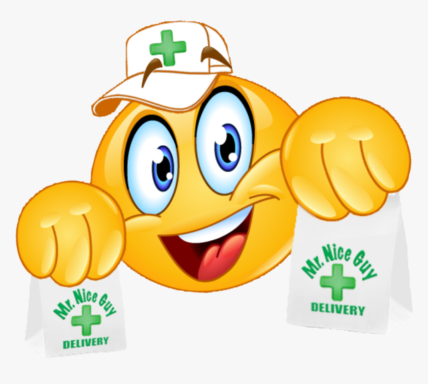 Mr Delivery Medical Marijuana - Emoticon Png, Transparent Png