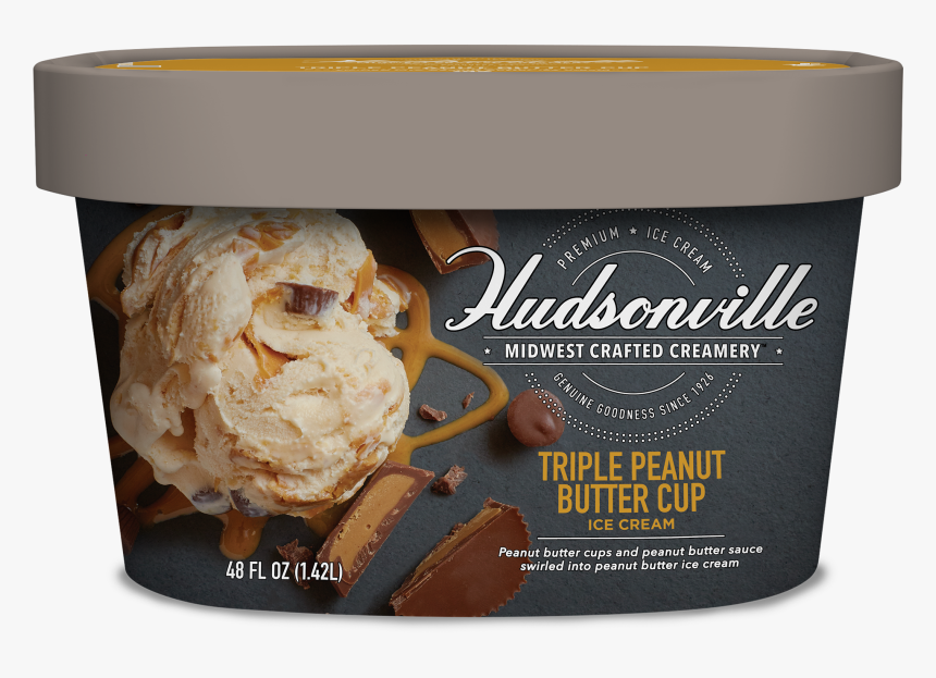 Triple Peanut Butter Cup Carton - Hudsonville Ice Cream Bananas Foster, HD Png Download