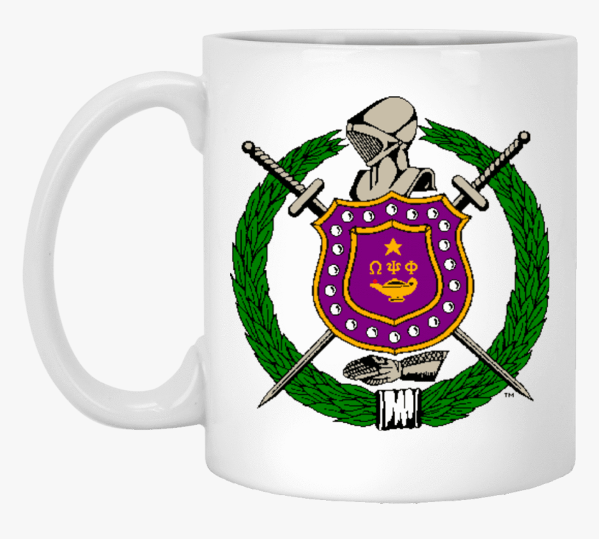 Omega Psi Phi 11 Oz - Omega Psi Phi Shield Png, Transparent Png