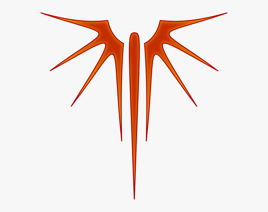 Fire Wings Png, Transparent Png - Wings Black And White Vector, Png Download