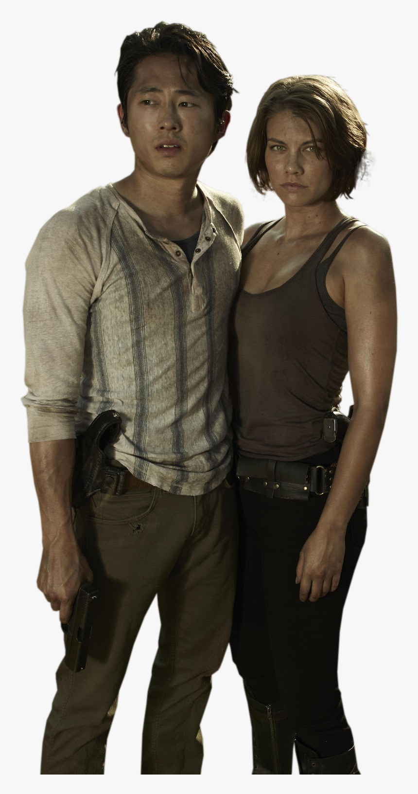 Maggie Greene Et Glenn, HD Png Download