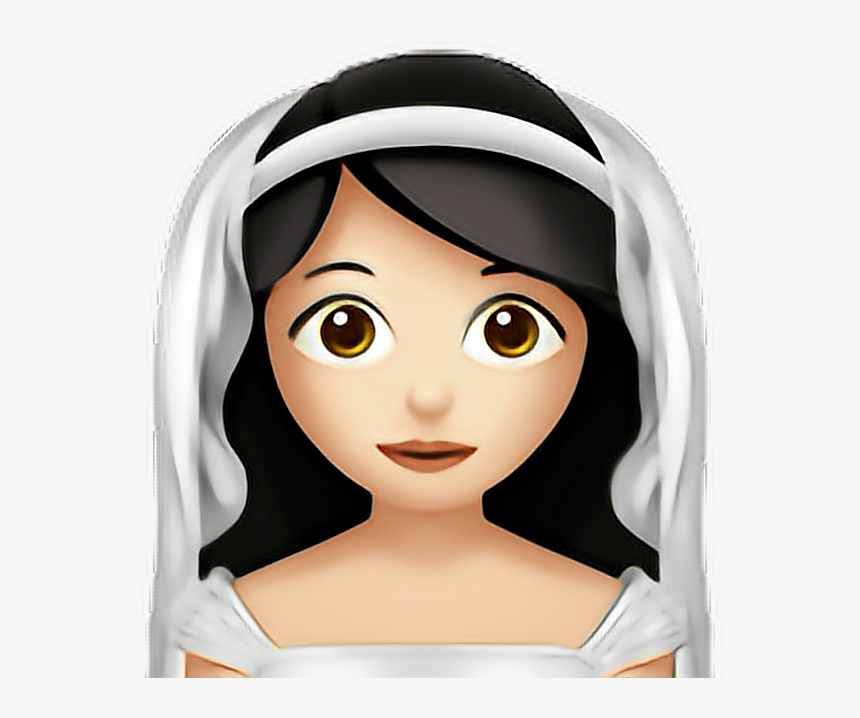 Transparent Bride Veil Png - Bride Emoji Png, Png Download