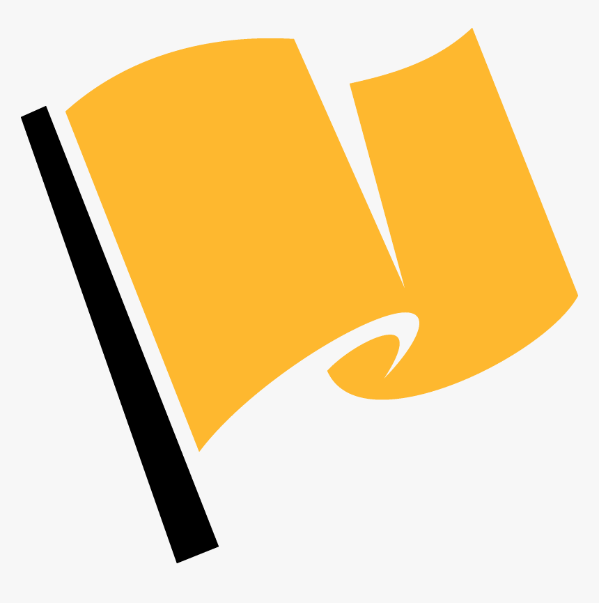 Racing Flag Yellow Clip Arts - Flag Logo Black And White, HD Png Download