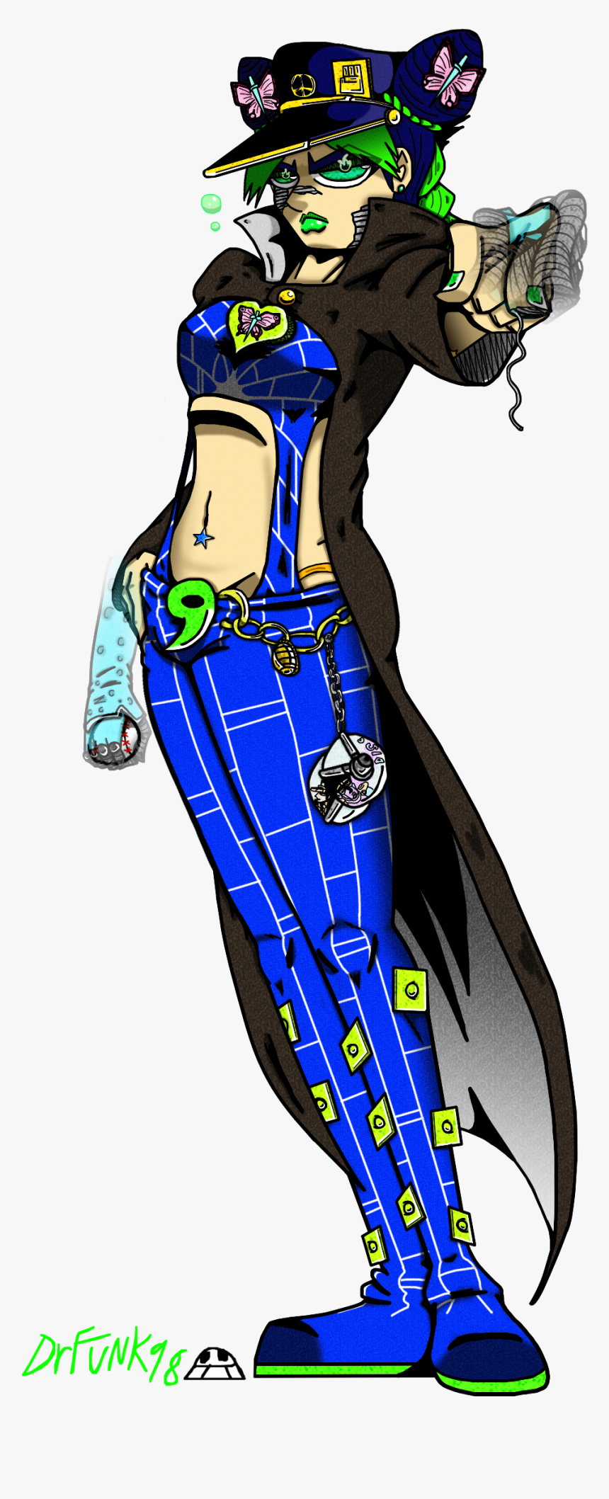 Jolyne Cujoh - Illustration, HD Png Download