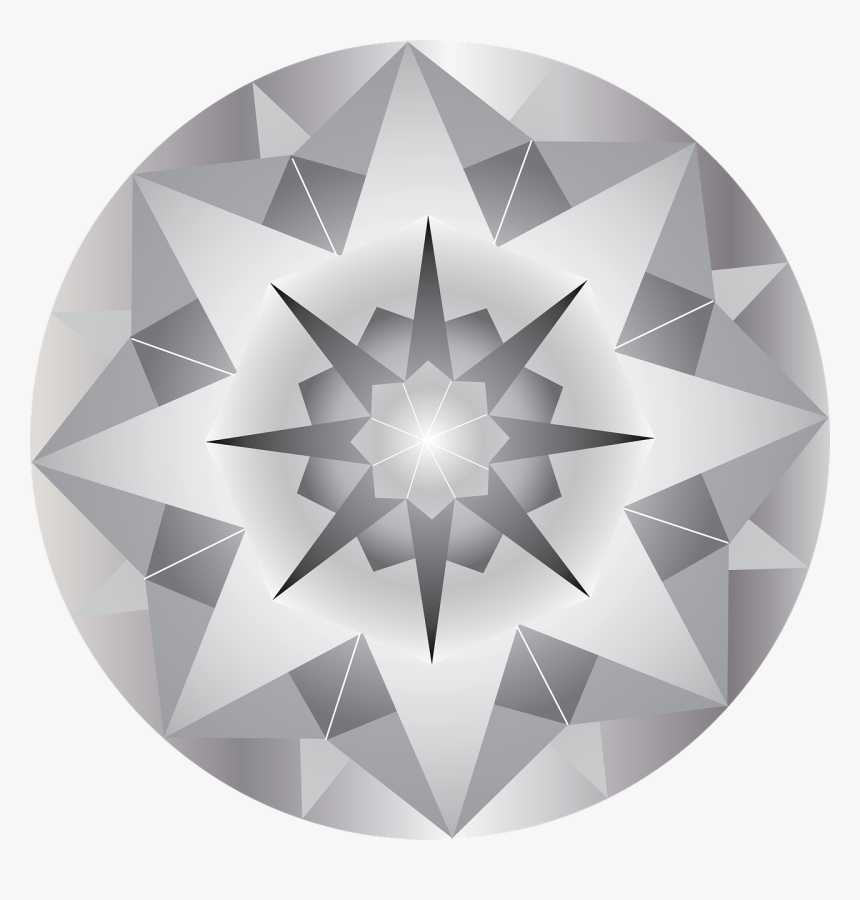 Diamond, Jewel, Brightness, Illustration, Stone, Gems - Triangle, HD Png Download