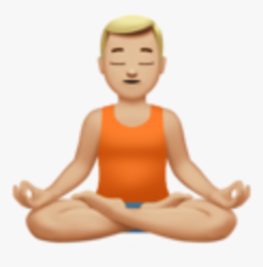 Yoga Man Emoji, HD Png Download