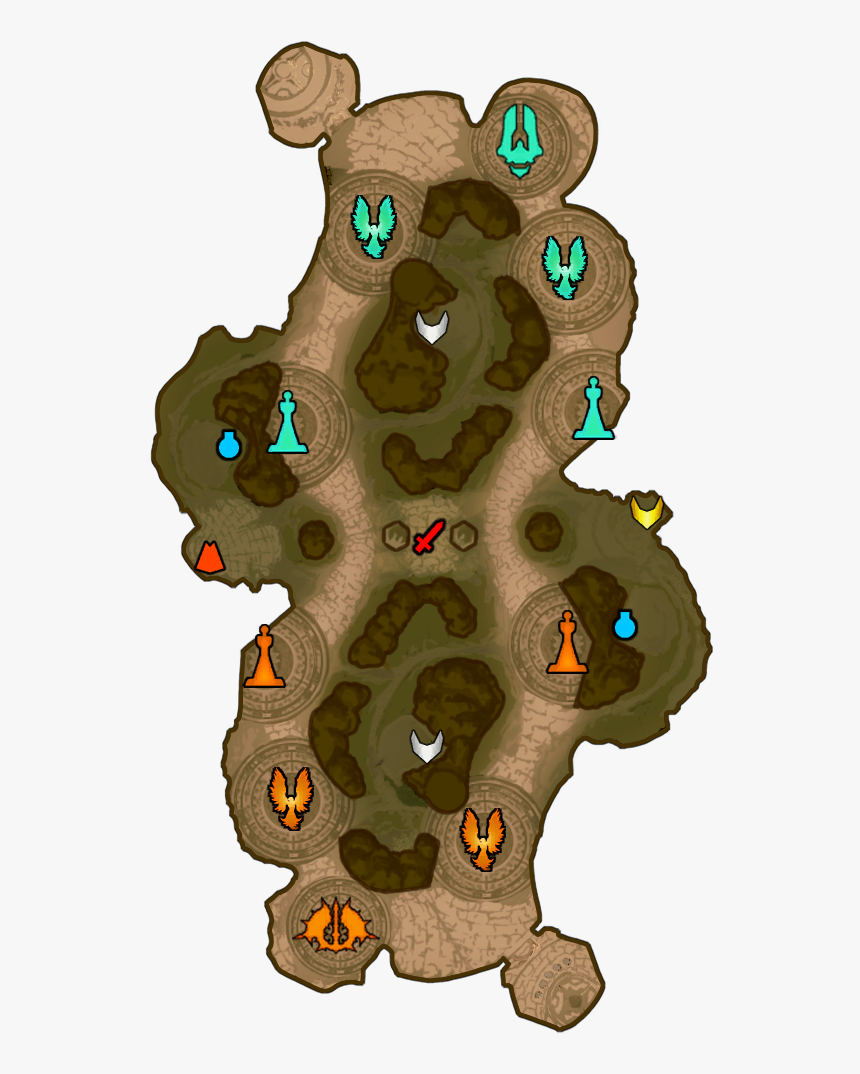 Smite Old Clash Map, HD Png Download