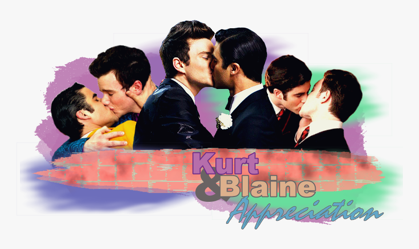 Klaine Kiss, HD Png Download