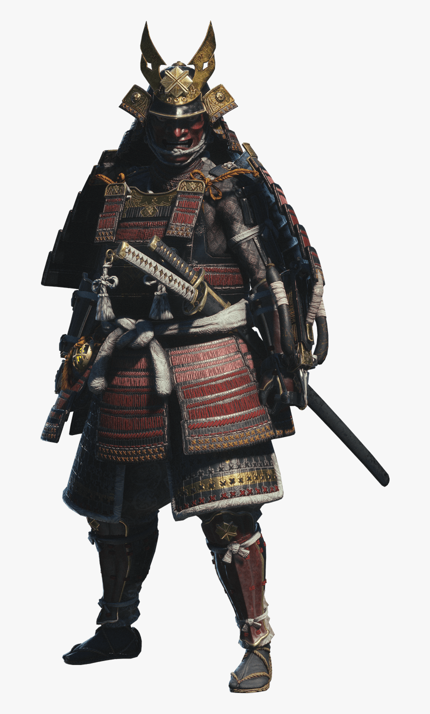 Frightening Samurai - Samurai Monster Hunter World, HD Png Download