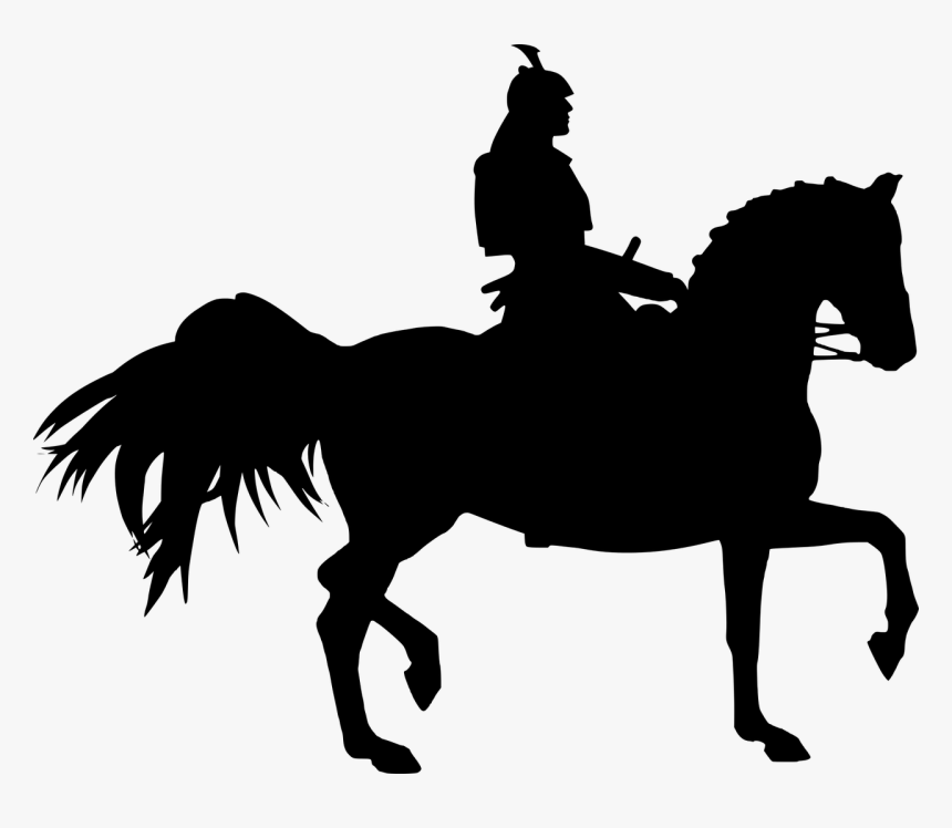 Samurai On Horse Silhouette, HD Png Download