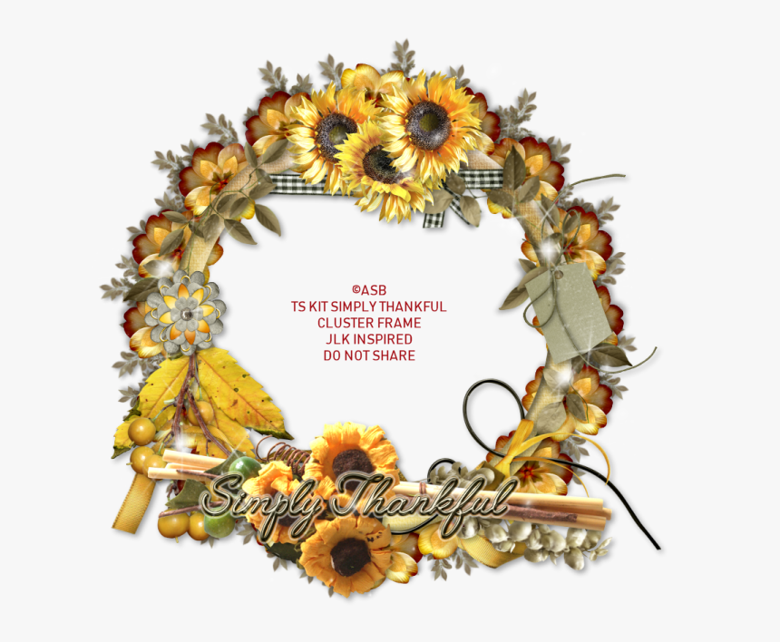 Cluster Frames Asbcfst-vi - Sunflower, HD Png Download
