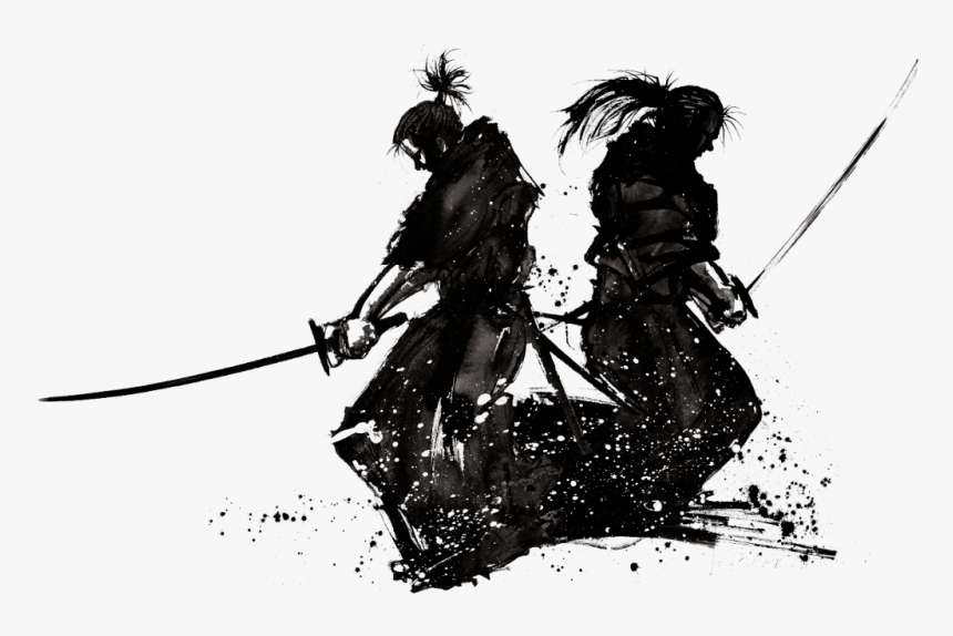 #silhouette #siluet #siluetas #samurai #kenjutsu #samuraiink - Bushi Japan, HD Png Download