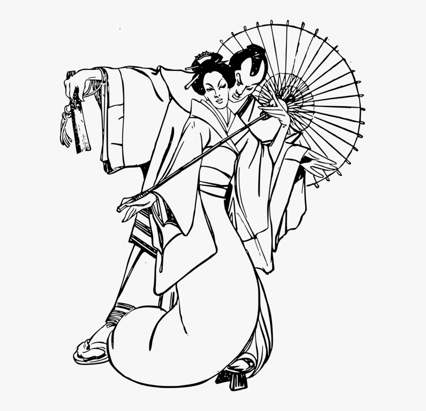 Art,monochrome Photography,artwork - Japanese Clipart Black White, HD Png Download