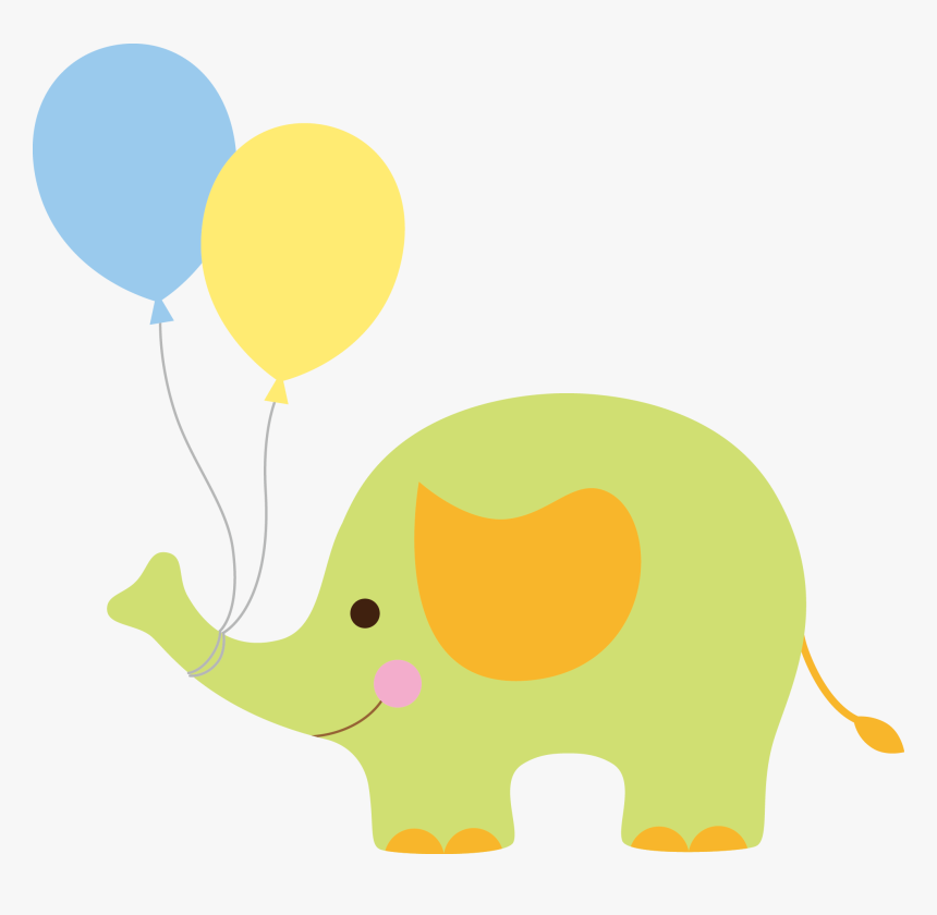Euclidean Clip Art - Clipart Elephant With Baloon, HD Png Download
