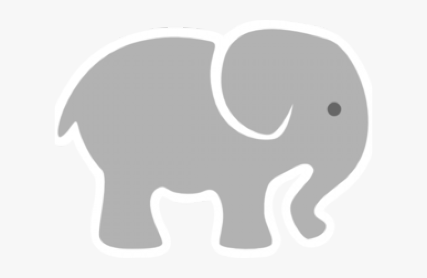 Baby Elephant Clipart - Grey Baby Elephant Clipart, HD Png Download