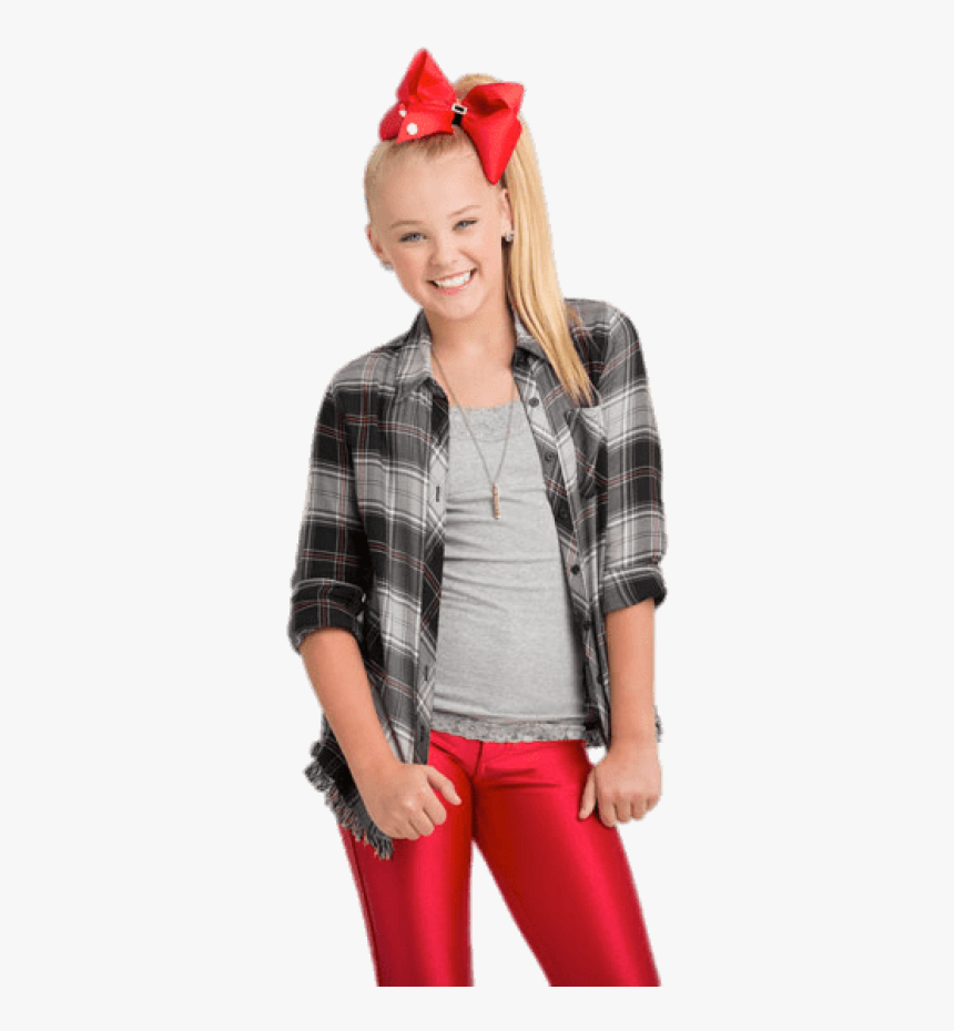 Jojo With Red Bow In Hair 
								 Title Jojo With - Jojo Siwa With Her Bow, HD Png Download
